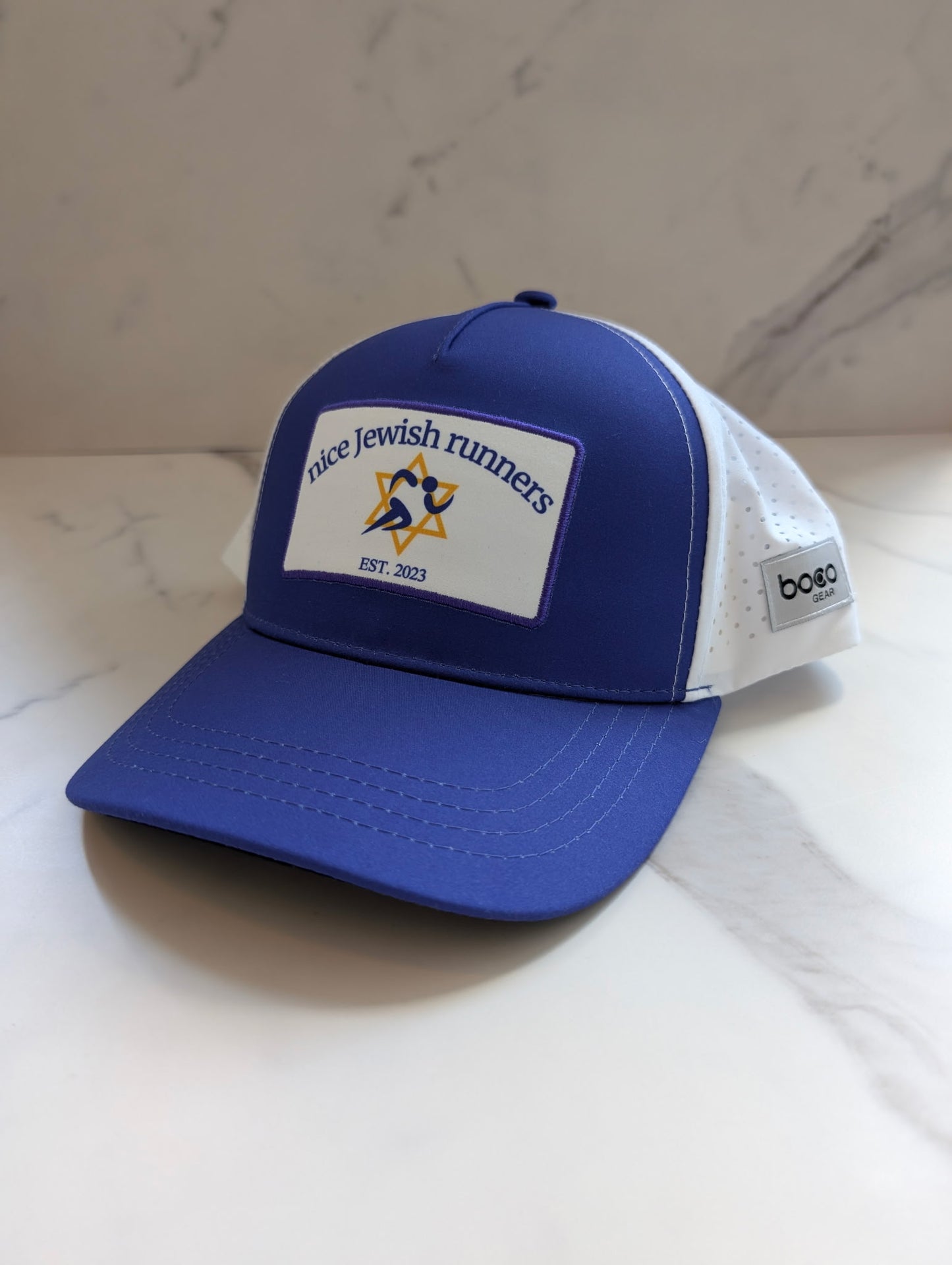 BOCO Technical Trucker Hat (Blue/White)