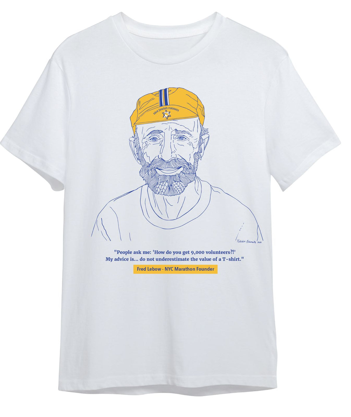Fred Lebow Heavyweigt T-Shirt X Blue Card