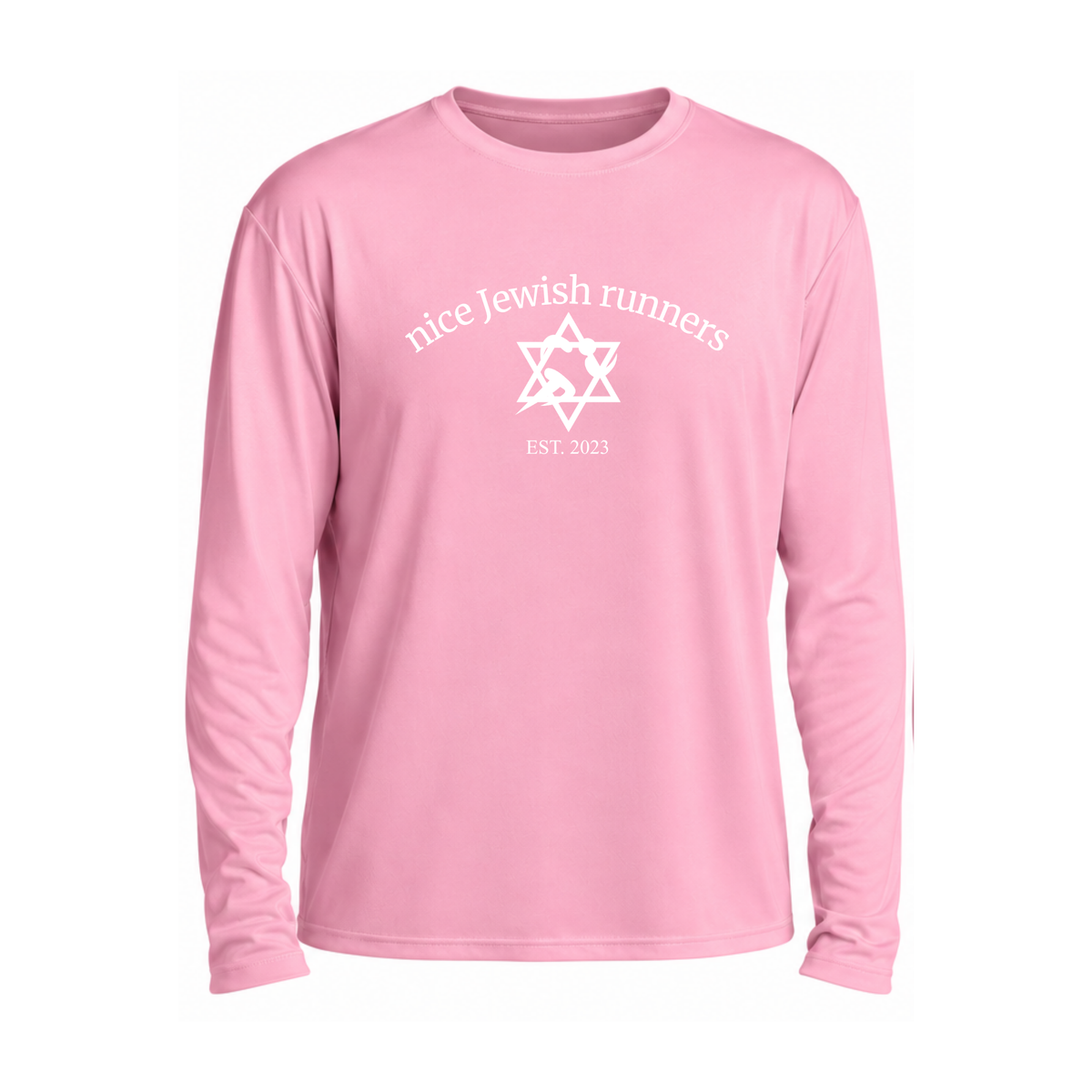 Pink NJR Long Sleeve X Sharsheret - Unisex (Pre Orders - Shipping from October 23rd)